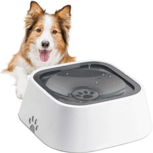 No Spill Dog Water Bowl Pet Water Feeder Dispenser Cat Bowl Vehicle Travel 2L