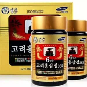 Korean 6 Years Red Ginseng Extract 365, Saponin, Panax 240g x1 eared ginseng tea